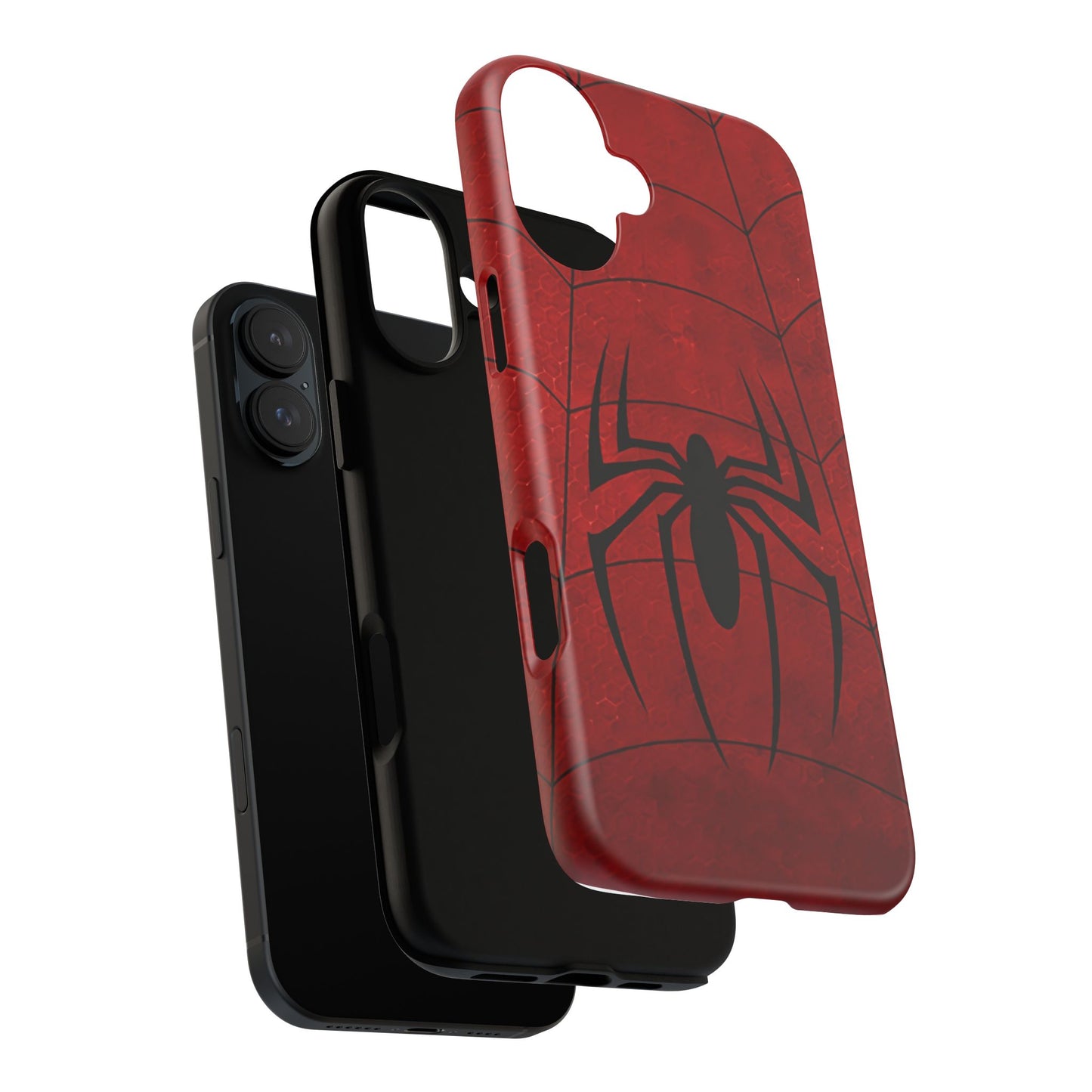 Spider Emblem Tough Phone Case — Red Web Armor