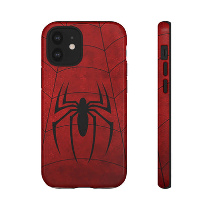 Spider Emblem Tough Phone Case — Red Web Armor