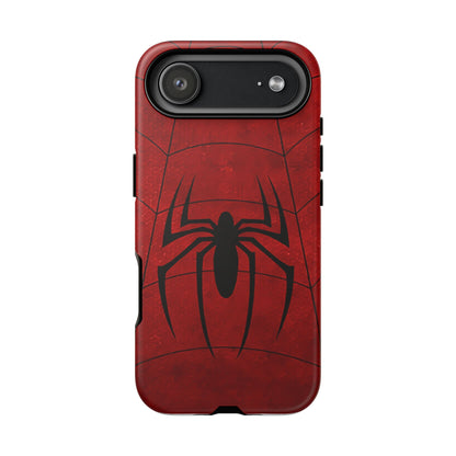 Spider Emblem Tough Phone Case — Red Web Armor