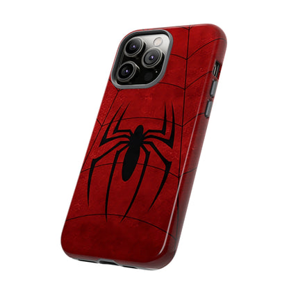 Spider Emblem Tough Phone Case — Red Web Armor