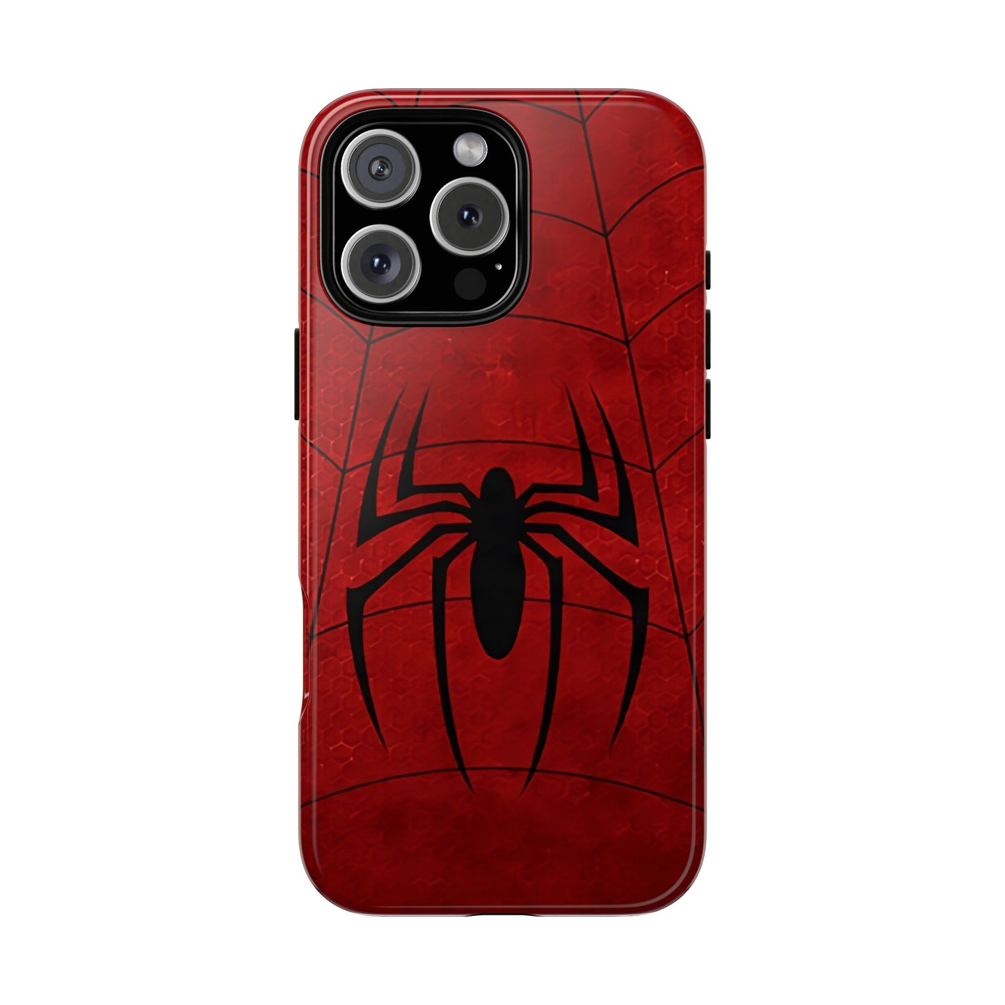 Spider Emblem Tough Phone Case — Red Web Armor