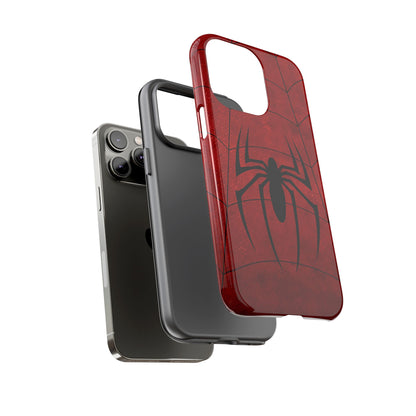 Spider Emblem Tough Phone Case — Red Web Armor