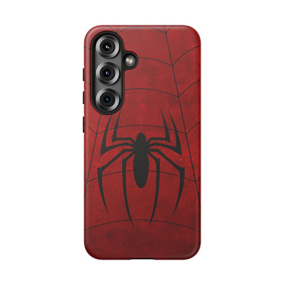 Spider Emblem Tough Phone Case — Red Web Armor