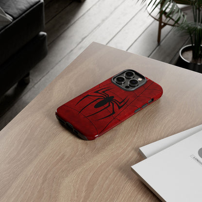 Spider Emblem Tough Phone Case — Red Web Armor