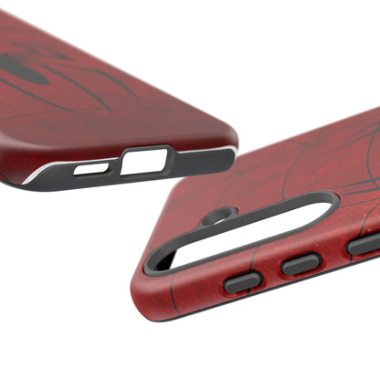 Spider Emblem Tough Phone Case — Red Web Armor