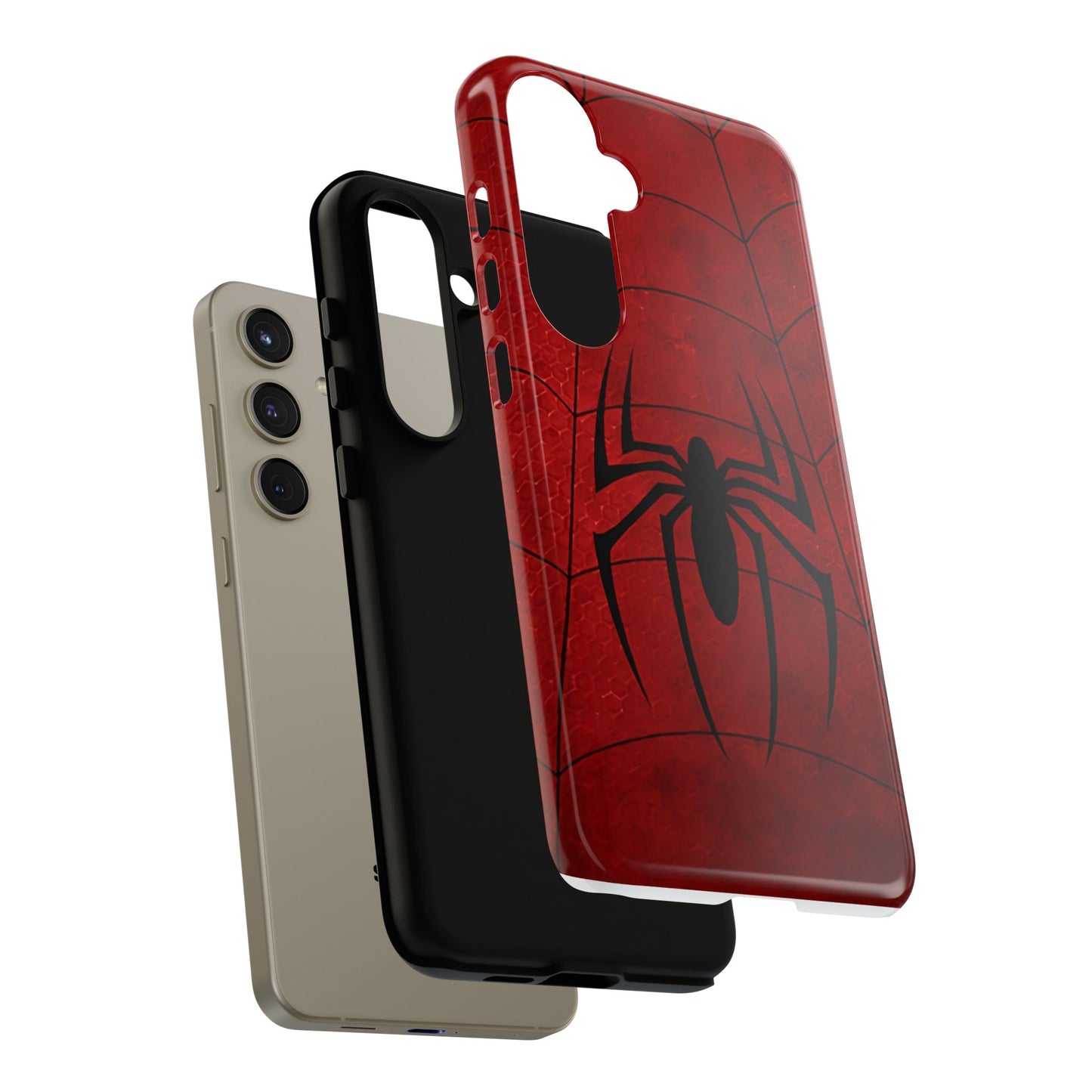 Spider Emblem Tough Phone Case — Red Web Armor