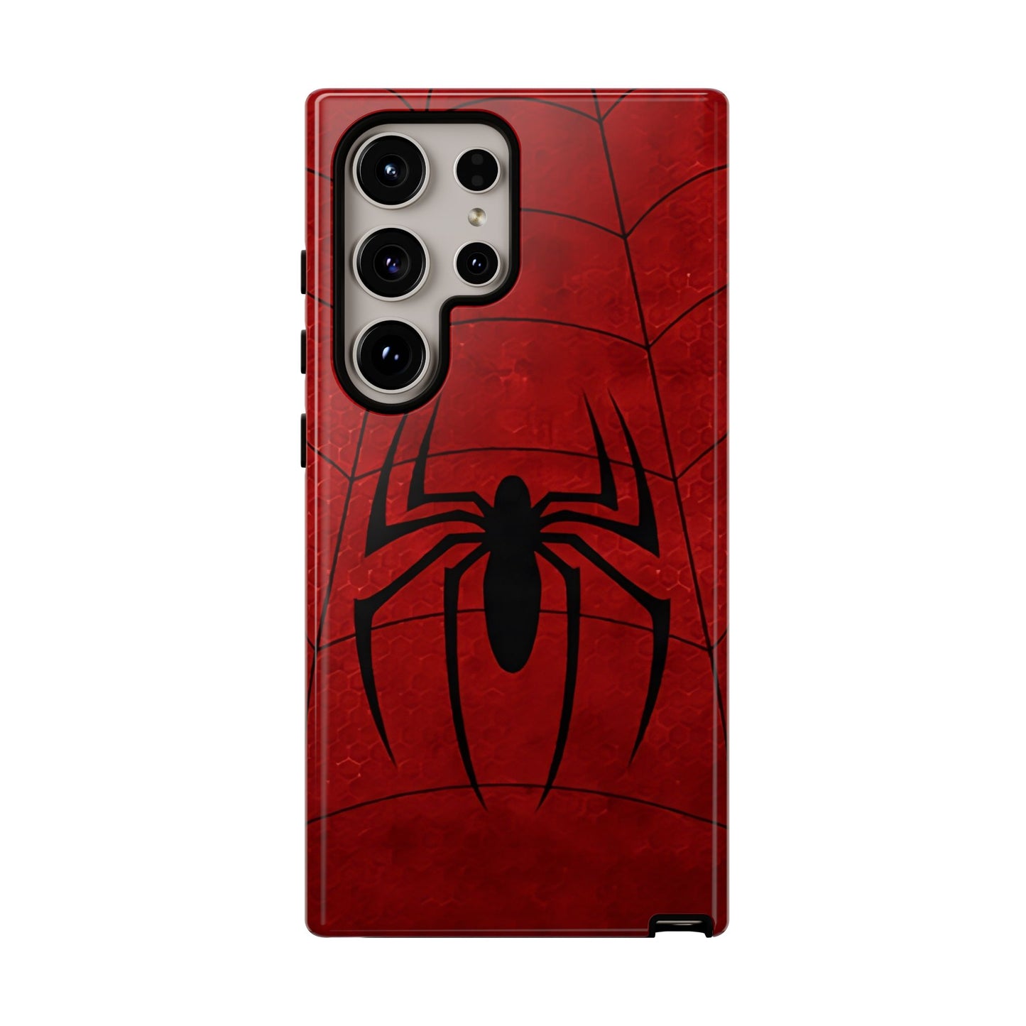 Spider Emblem Tough Phone Case — Red Web Armor