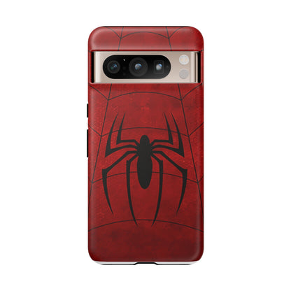 Spider Emblem Tough Phone Case — Red Web Armor