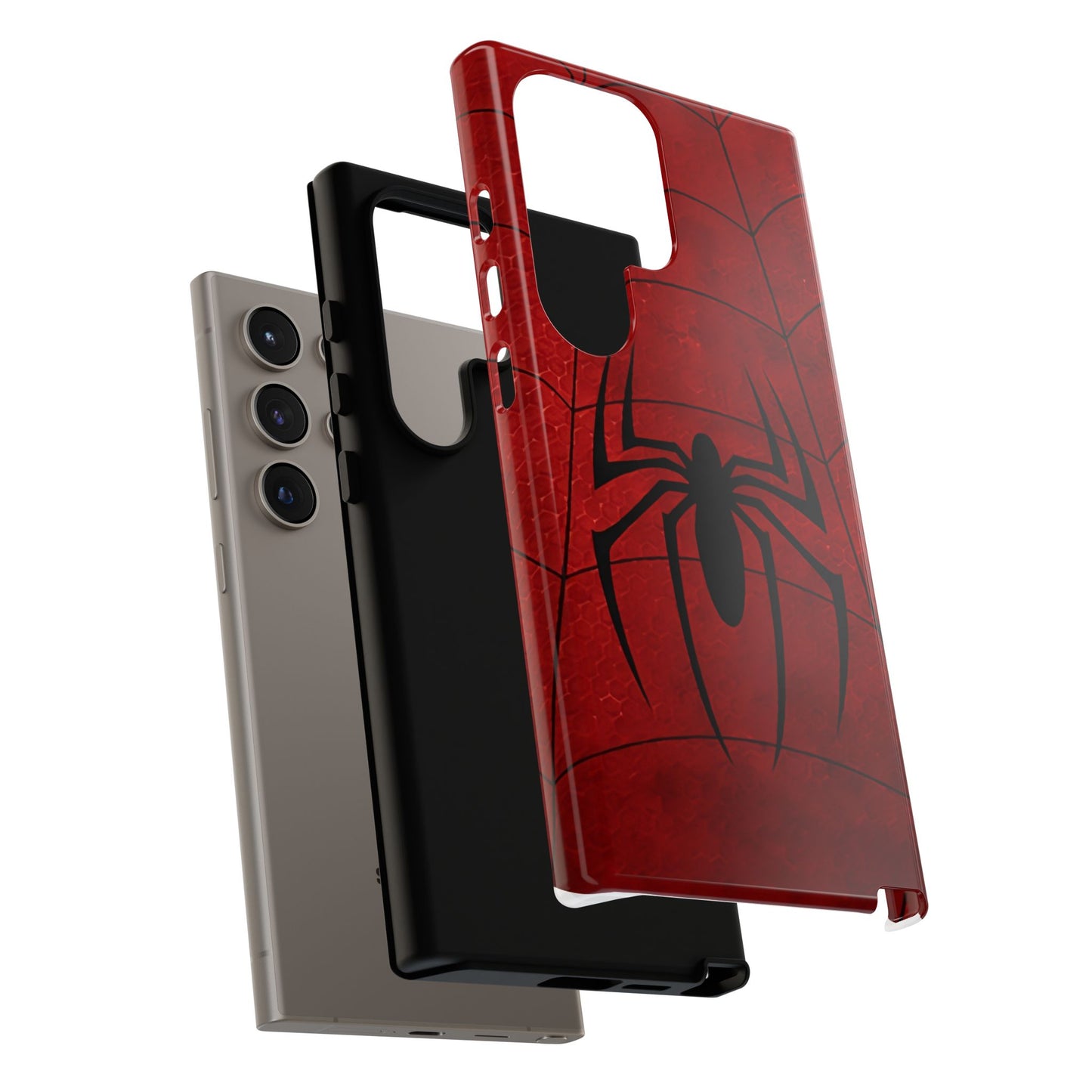 Spider Emblem Tough Phone Case — Red Web Armor
