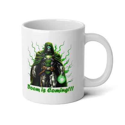 20oz Jumbo Mug — "Doom is Brewing!!!" Green Potion Witch Coffee Cup