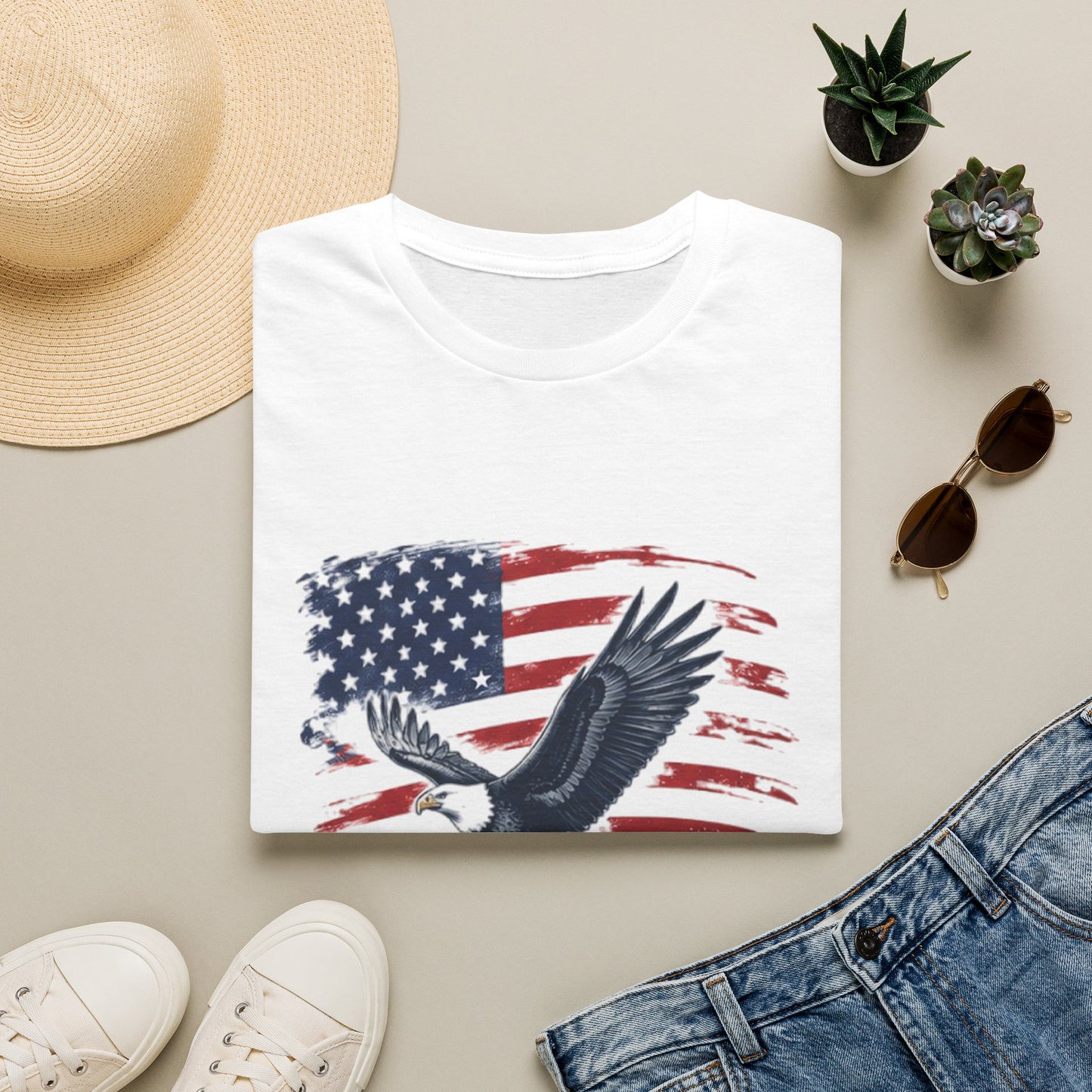 T-Shirt — American Flag Eagle “Freedom Isn’t Free” Patriotic Tee