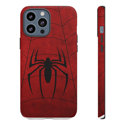 Spider Emblem Tough Phone Case — Red Web Armor