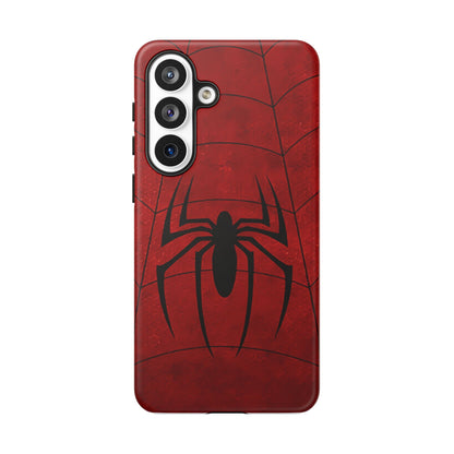 Spider Emblem Tough Phone Case — Red Web Armor