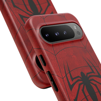 Spider Emblem Tough Phone Case — Red Web Armor