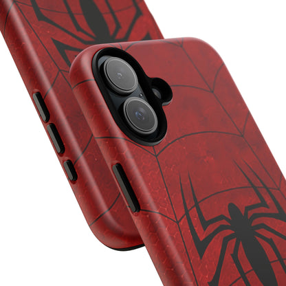 Spider Emblem Tough Phone Case — Red Web Armor