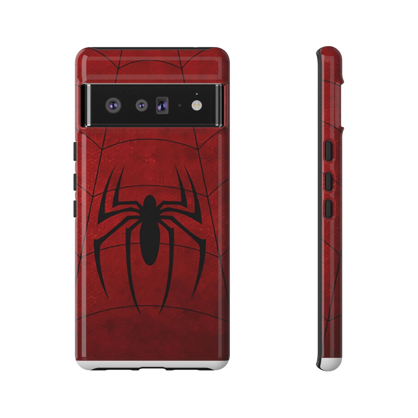 Spider Emblem Tough Phone Case — Red Web Armor