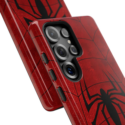 Spider Emblem Tough Phone Case — Red Web Armor