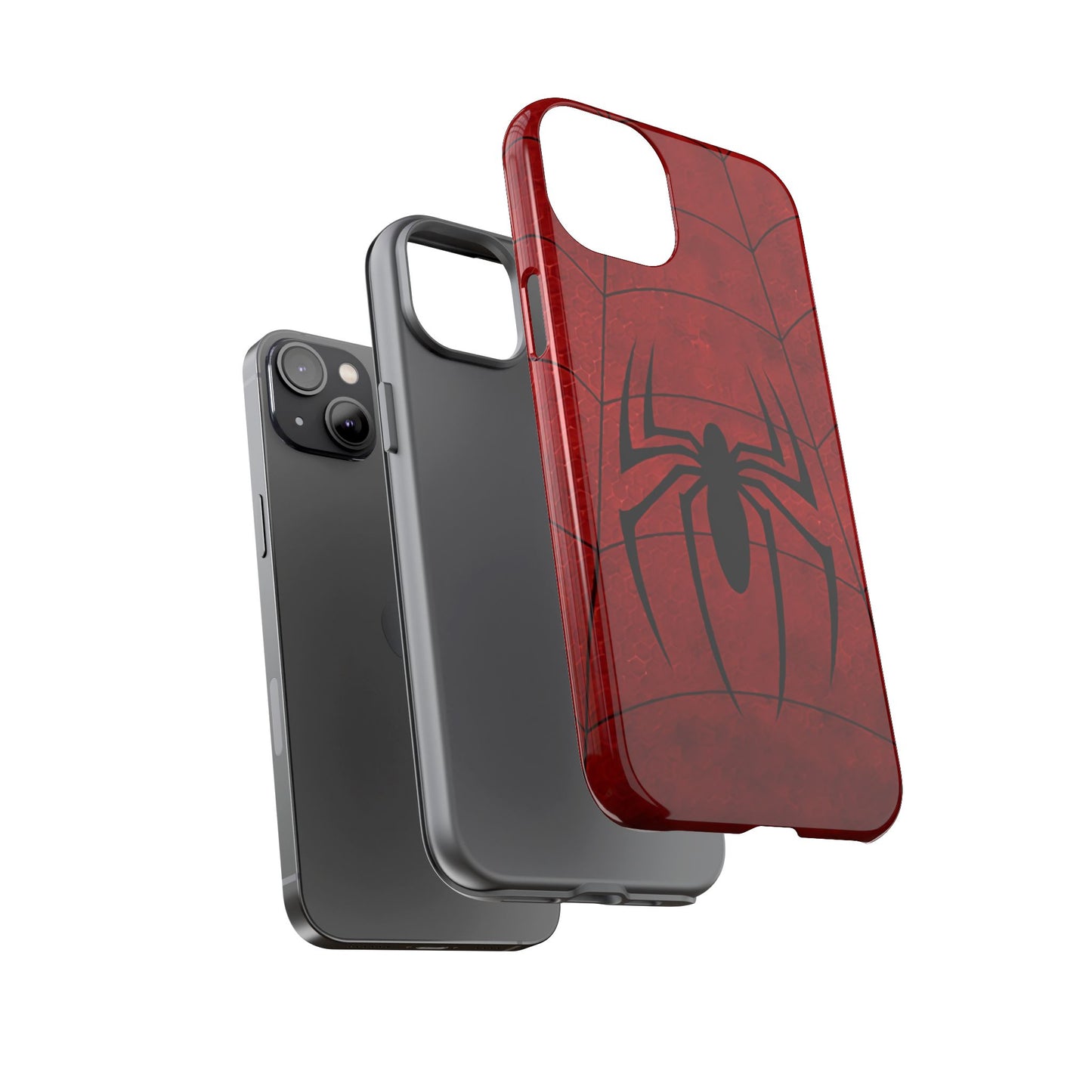 Spider Emblem Tough Phone Case — Red Web Armor