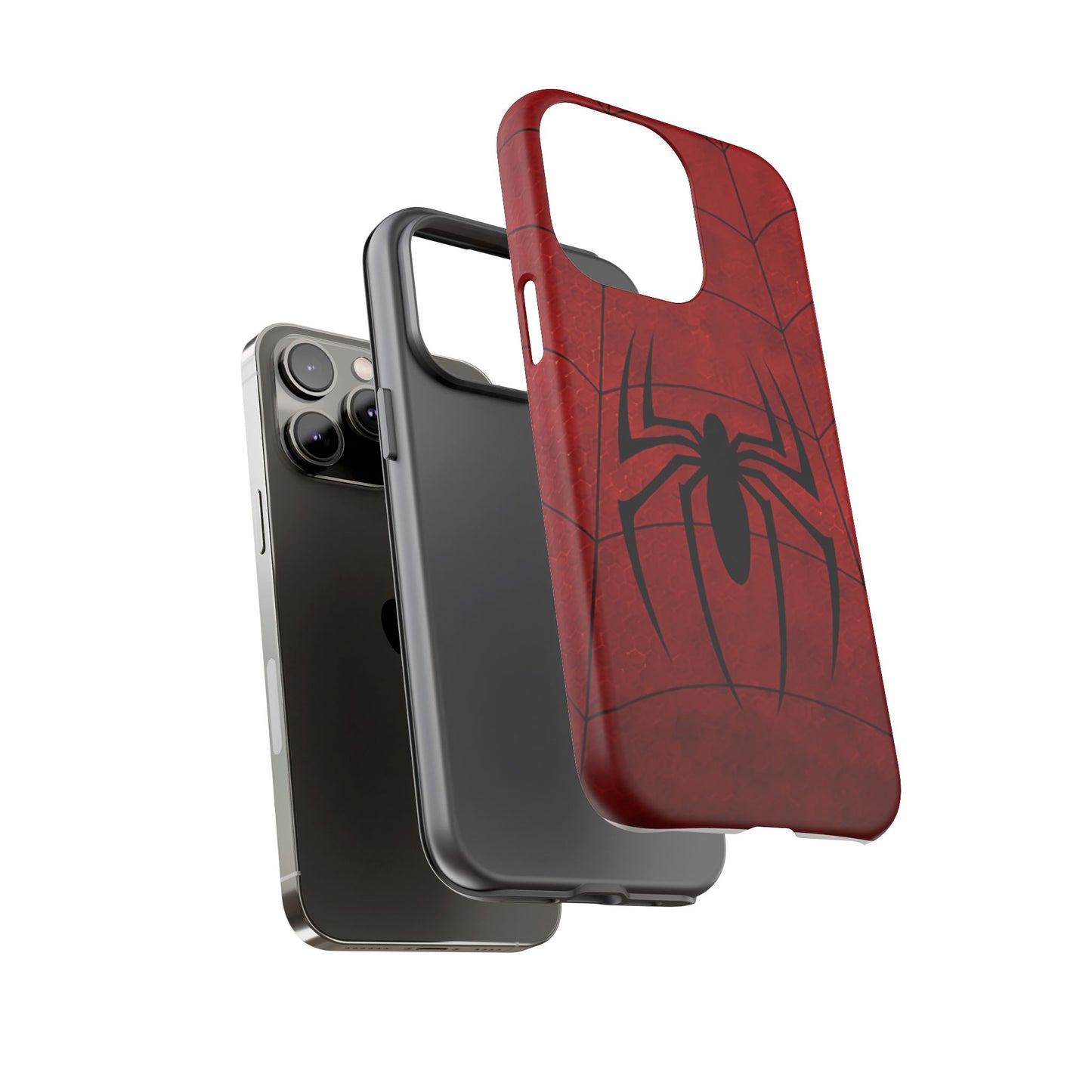 Spider Emblem Tough Phone Case — Red Web Armor