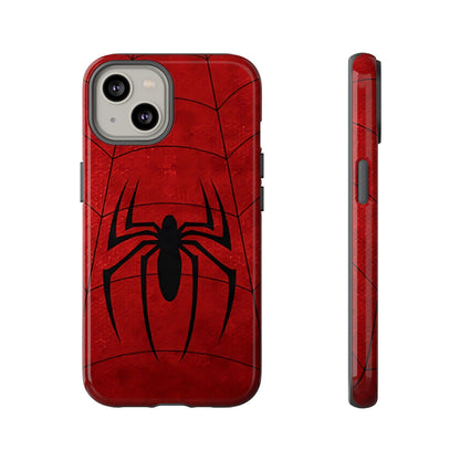 Spider Emblem Tough Phone Case — Red Web Armor