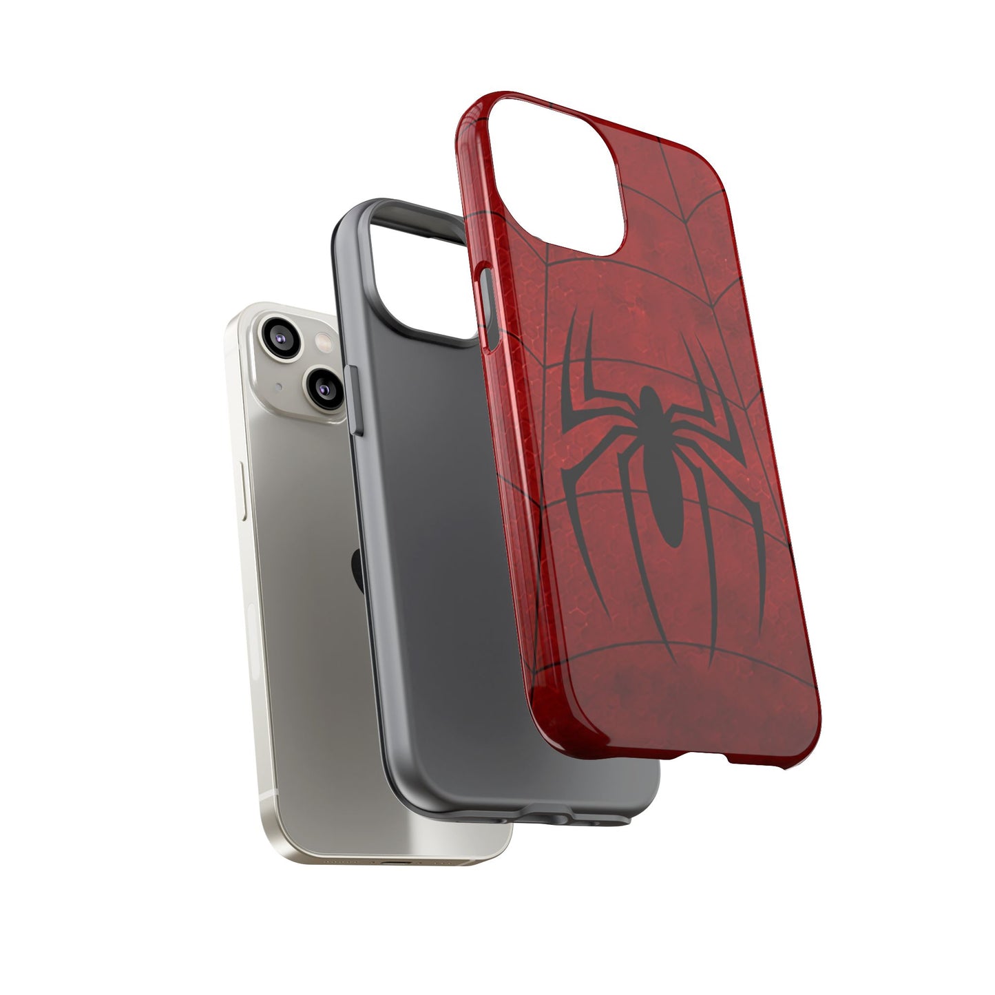 Spider Emblem Tough Phone Case — Red Web Armor