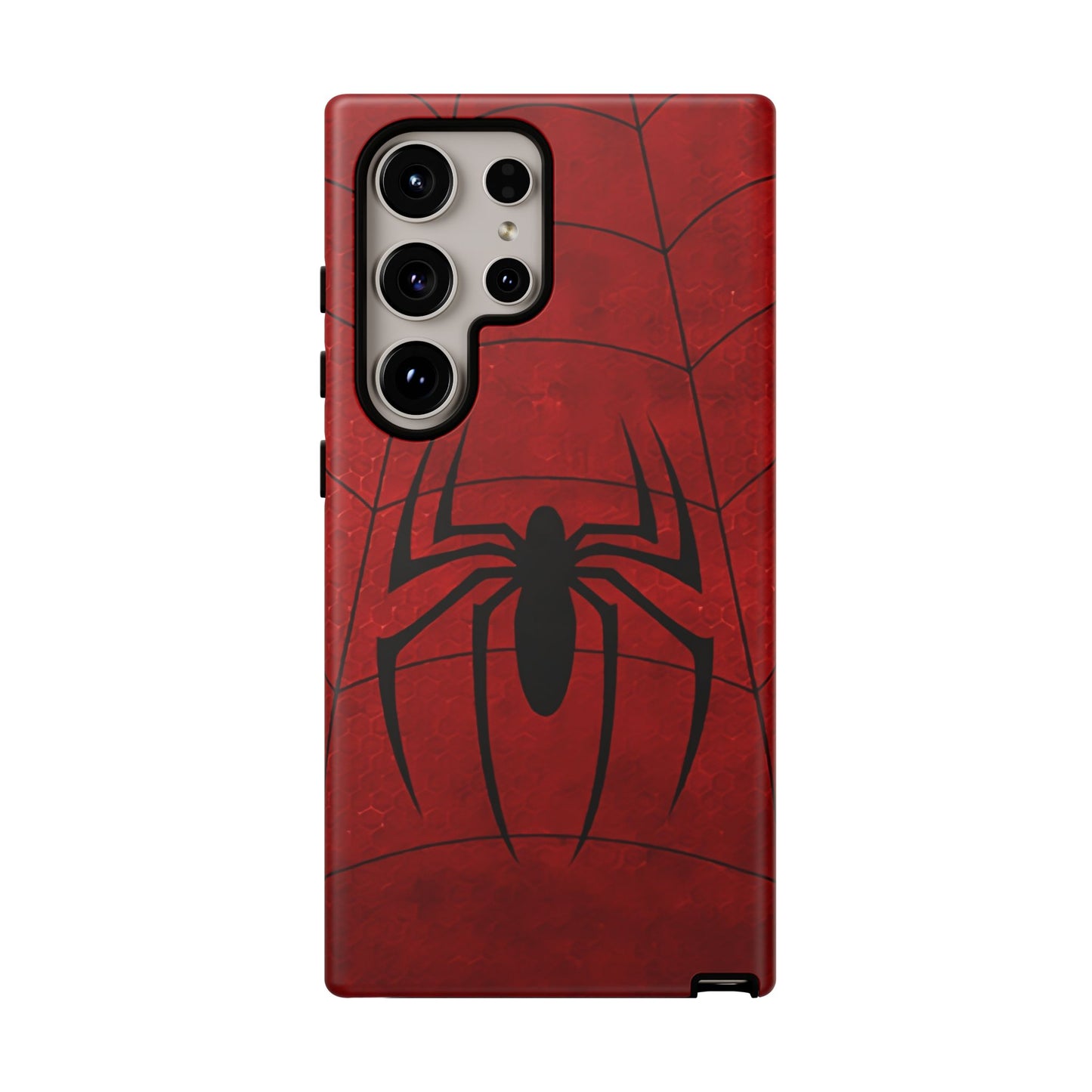Spider Emblem Tough Phone Case — Red Web Armor