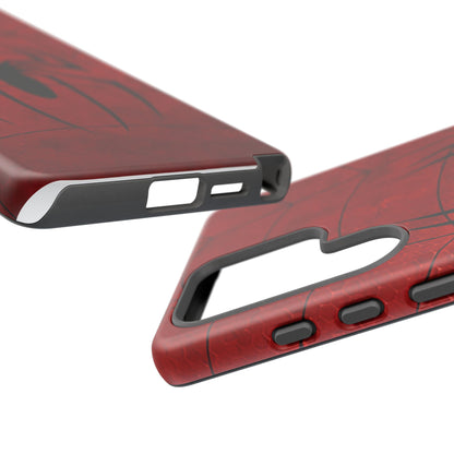 Spider Emblem Tough Phone Case — Red Web Armor