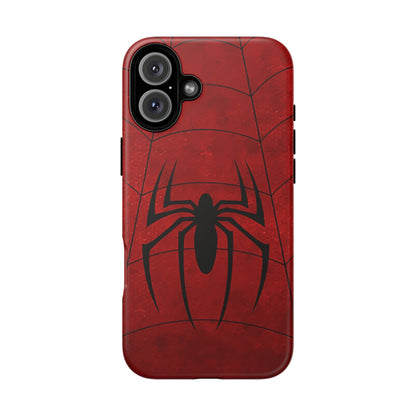 Spider Emblem Tough Phone Case — Red Web Armor