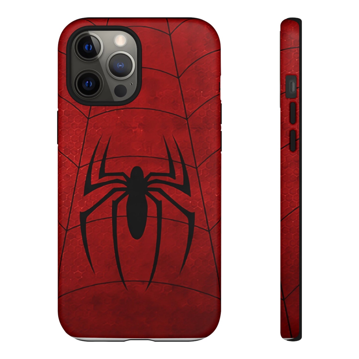 Spider Emblem Tough Phone Case — Red Web Armor