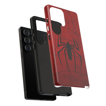 Spider Emblem Tough Phone Case — Red Web Armor