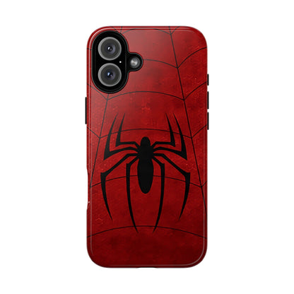 Spider Emblem Tough Phone Case — Red Web Armor