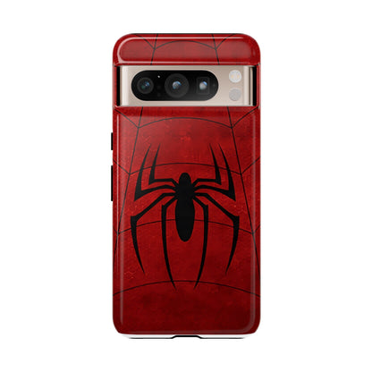 Spider Emblem Tough Phone Case — Red Web Armor