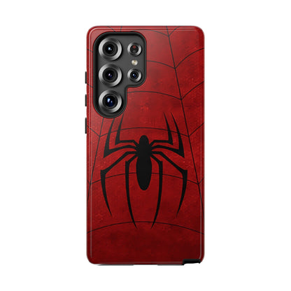 Spider Emblem Tough Phone Case — Red Web Armor
