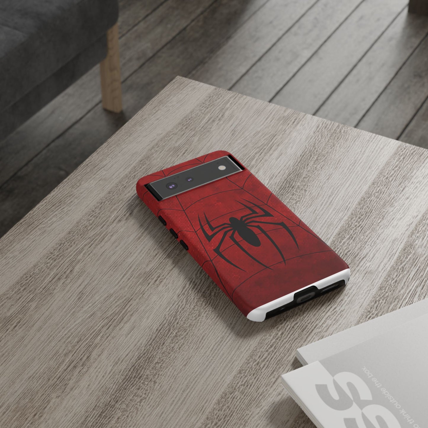Spider Emblem Tough Phone Case — Red Web Armor