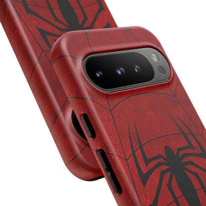 Spider Emblem Tough Phone Case — Red Web Armor