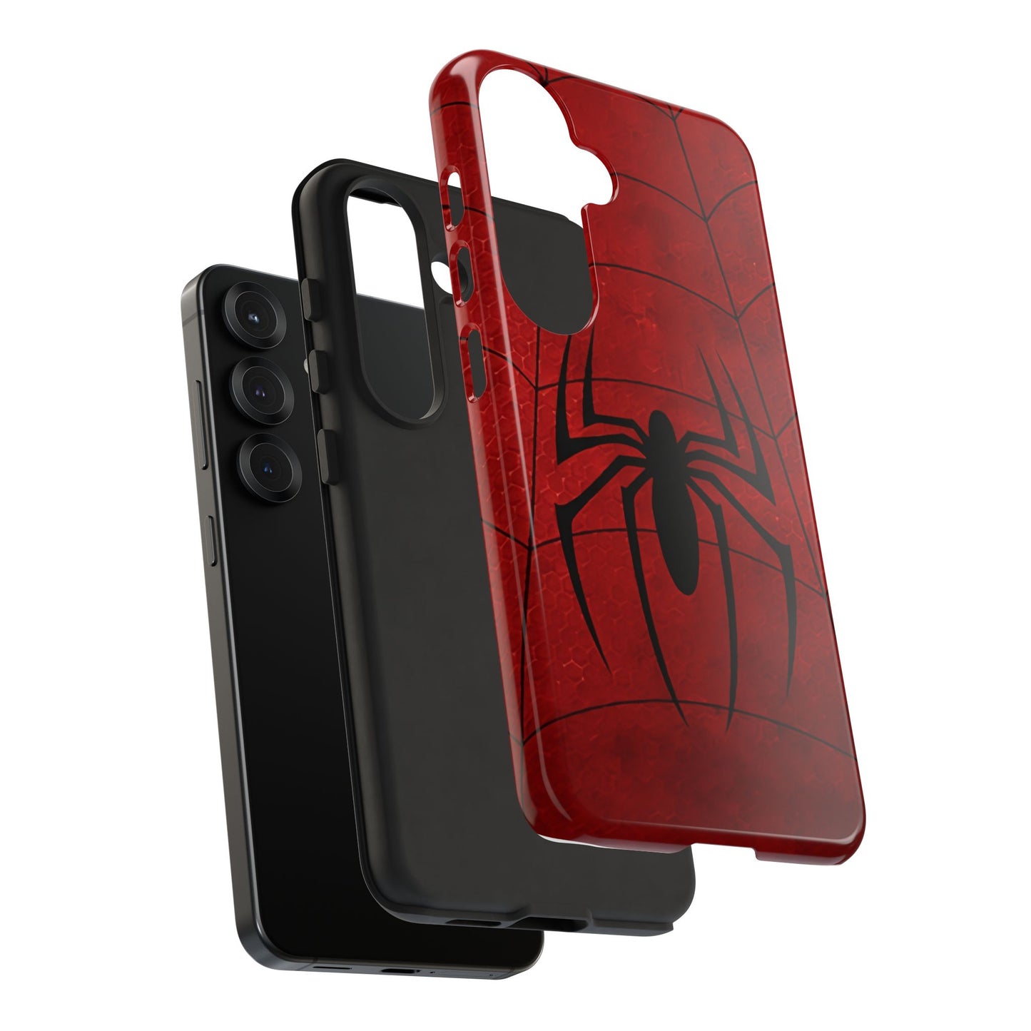 Spider Emblem Tough Phone Case — Red Web Armor