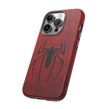 Spider Emblem Tough Phone Case — Red Web Armor